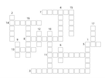 Solutions elementary, unit 1A, family crossword