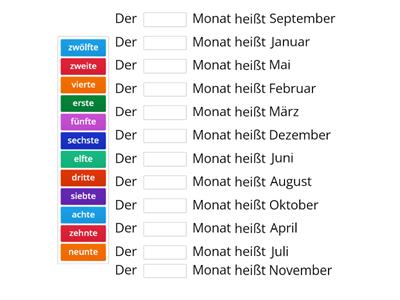  Deutschprofis A1 Lek 8 Monate +Ordinalzahl