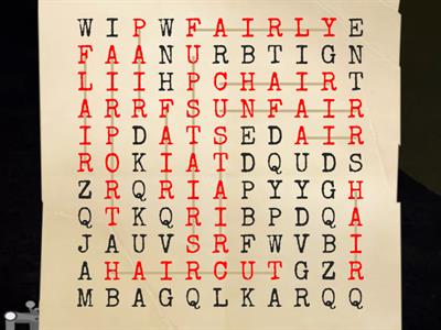 Wordsearch: air