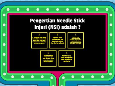 Pre Test Needle Stick Injury (NSI)