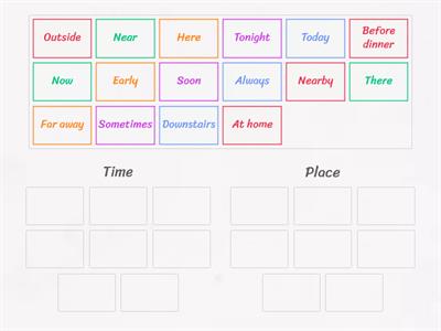  Adverbs of Time and Place