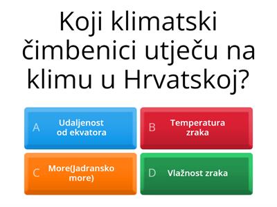 Tipovi klima u Hrvatskoj(6.razred)