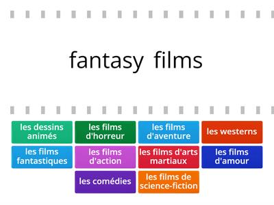Year 8 French: Les films