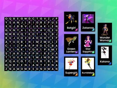 DC Superhero Girls Wordsearch