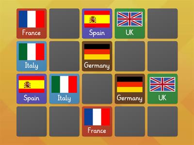 Matching Pairs - European Flags
