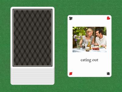 Let's talk about food: pick a card and speak your mind, use the prompts on the cards 