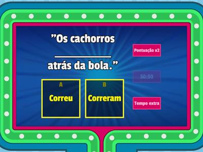 Utilize os conceitos de concordância verbal e nominal