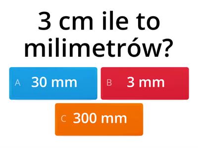 Jednostki długości cm i mm