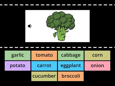 Vegetables : Find the match