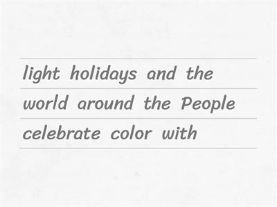 READER - Holiday - Colors and lights