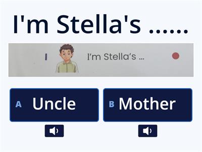 Second grade stella's family