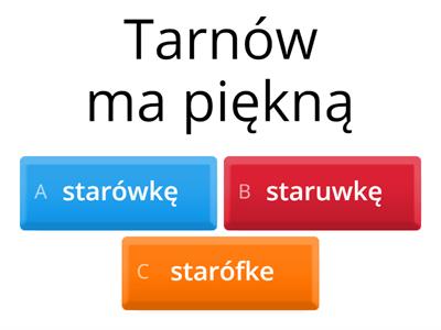 pisownia wyrazów z kończówkami -ów, -ówka cz.1