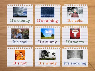 Weather expressions A0 