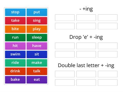 2AU2 / ST(ATB) - Making 'ing' words