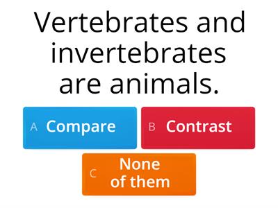 vertberates and invertberates Compare and contrast 