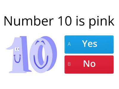 Number and Colour Quiz