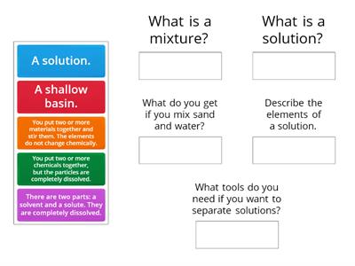 Unit 3.5 - Mixing and Dissolving (questions and answers)