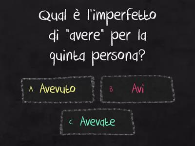 Verbi all'imperfetto