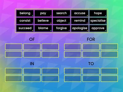 Verbs + prepositions 2 FCE