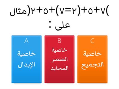  الجبر :خصائص الجمع وقواعد الطرح/وتين مهند عبويني / الصف الرابع /ب /بإشراف المعلمة الفاضلة: غادةبنت الجهني