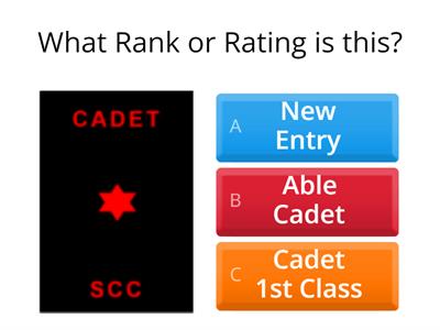 NE03 Sea Cadet and Royal Marines Ranks and Rates