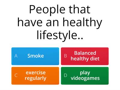 Having a healthy lifestyle