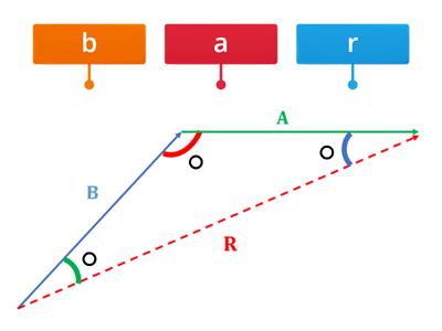 Side of a triangle and its opposite angle (Coloured)