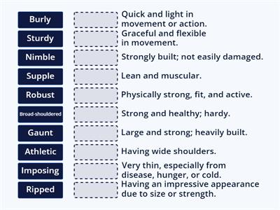 Superhero physical adjectives by London Centre of English Wlodawa