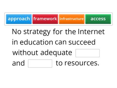 Five priorities for Internet and education