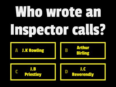 An Inspector Calls Context Quiz
