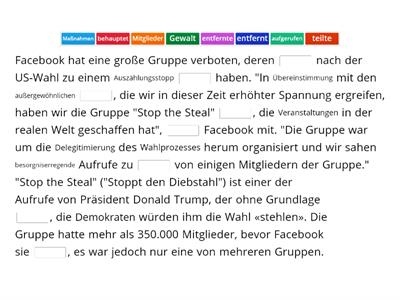 Facebook verbietet "Stop the Steal"-Gruppe