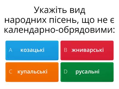 Фольклор (календарно-обрядові пісні) (авторка - Ірина Турик)