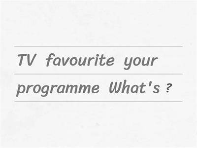 Talking about TV programmes