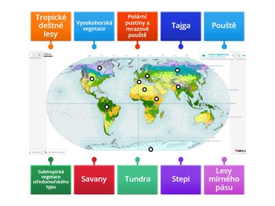 Biomy - rozložení na naší planetě