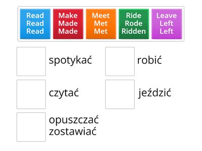 Irregular verbs p. 4.2