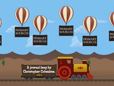  Primary and Secondary Sources Balloon Pop