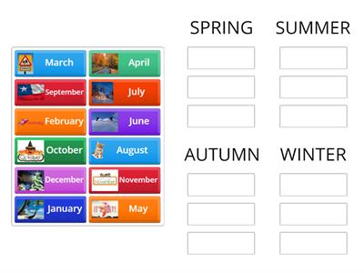 Months of the year & Seasons