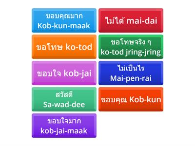 Basic Thai - Greetings