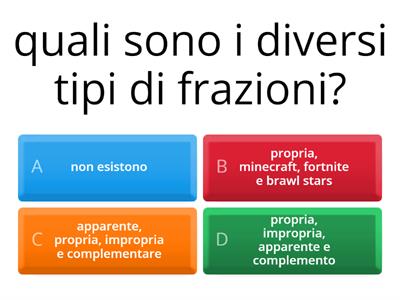  DIVERSI TIPI DI FRAZIONI (COMPITO)