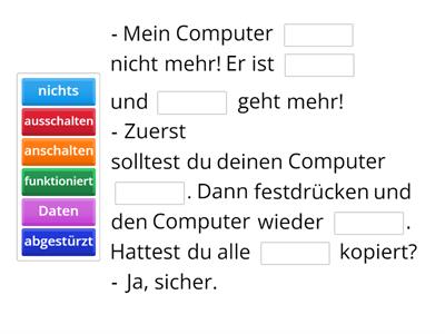 Mit dem Computer