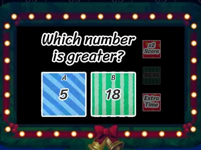 Which number is GREATER?