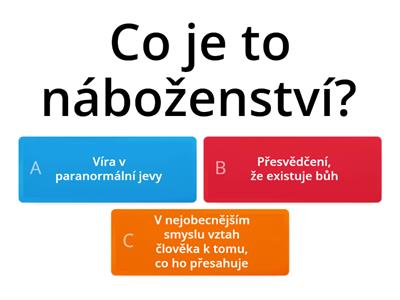 Test: Náboženství