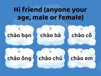Vietnamese Pronouns! 