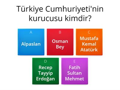 Türkçe ve Türk Kültürü- Türkiye Genel Kültür Soruları