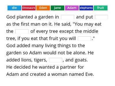 Adam and Eve's Story