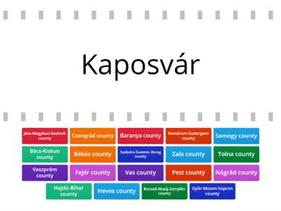 Me4a Sci - Hungary's counties and county seats - matching