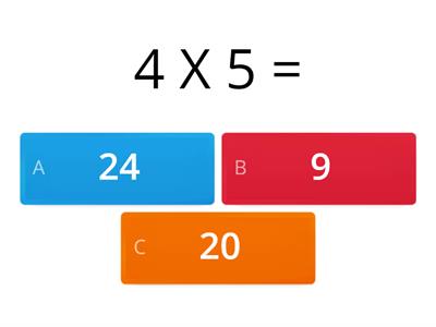Multiplication/Division Fact Quiz