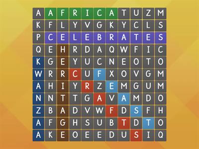 Kaden's Kwanzaa Spelling Word Search