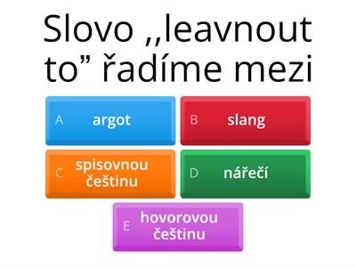 Spisovná x nespisovná čeština