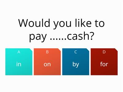 Prepositions and money